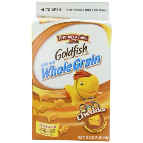 Pepperidge Farm Goldfish, Made With Whole Grain Cheddar, 30 Ounce