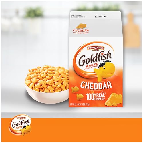 Goldfish Cheddar Cheese Crackers, 27.3 oz Carton