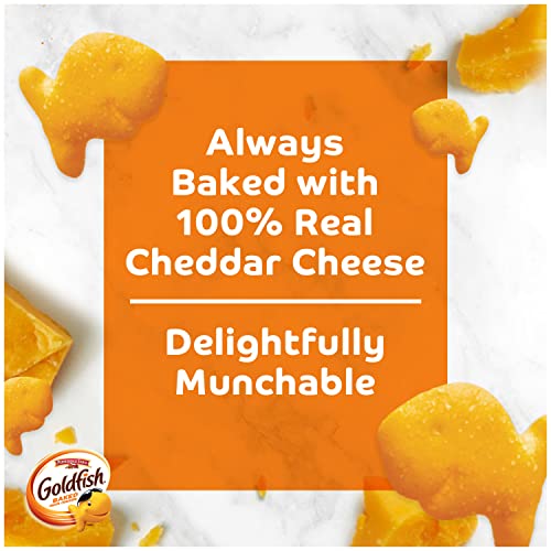Goldfish Cheddar Cheese Crackers, Baked with Whole Grain, 27.3 o...