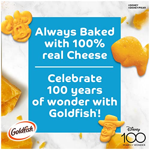 Goldfish Limited Edition Disney 100th Cheddar Crackers, Snack Cr...