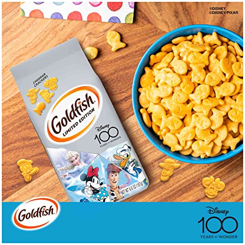 Goldfish Limited Edition Disney 100th Cheddar Crackers, Snack Cr...