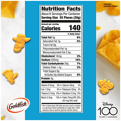 Goldfish Limited Edition Disney 100th Cheddar Crackers, Snack Cr...