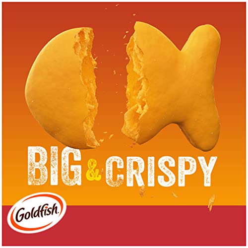 Goldfish Mega Bites, Sharp Cheddar Crackers, 26.7 Oz Carton