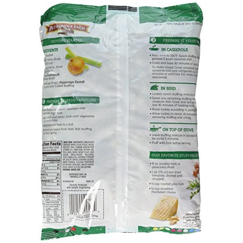 Pepperidge Farm, Country Style, Cubed Stuffing, 12Oz Bag Pack O