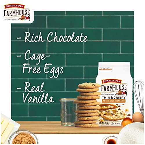 Pepperidge Farm Farmhouse Thin & Crispy Toffee Milk Chocolate Co...