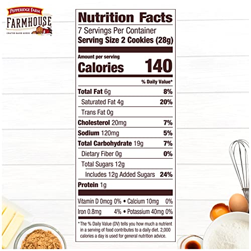 Pepperidge Farm Farmhouse Thin & Crispy Toffee Milk Chocolate Co...