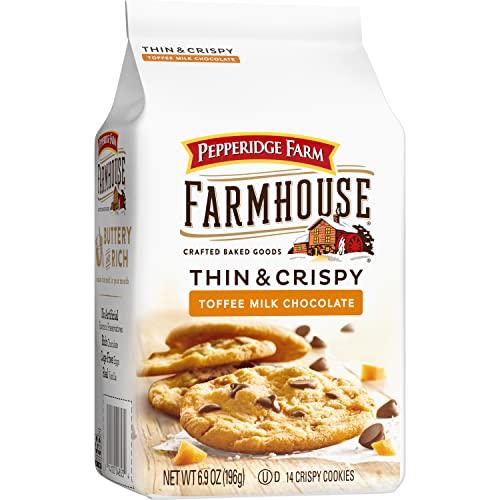 Pepperidge Farm Farmhouse Thin & Crispy Toffee Milk Chocolate Co...