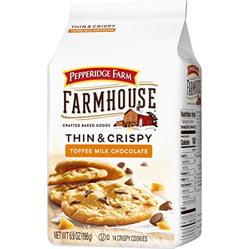Pepperidge Farm Farmhouse Thin & Crispy Toffee Milk Chocolate Co...