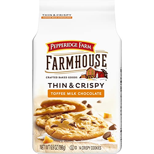 Pepperidge Farm Farmhouse Thin & Crispy Toffee Milk Chocolate Co...