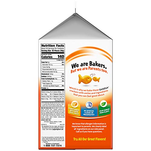Pepperidge Farm Goldfish Cheddar Crackers, 30 Ounce Carton