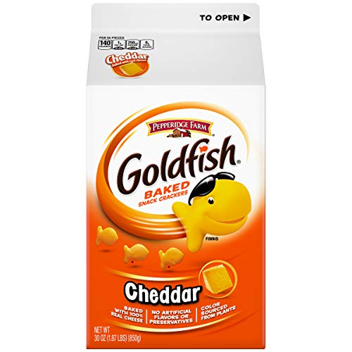 Pepperidge Farm Goldfish Cheddar Crackers, 30 Ounce Carton