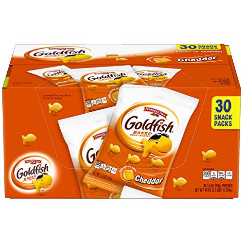 Pepperidge Farm Goldfish Cheddar Crackers, 45 Oz. Multi-Pack Box
