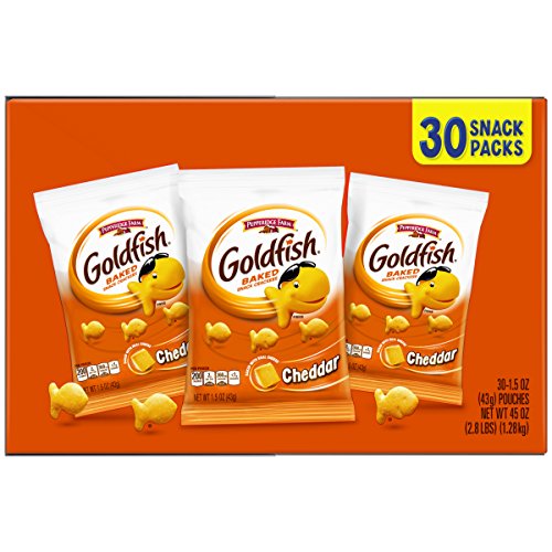 Pepperidge Farm Goldfish Cheddar Crackers, 45 Oz. Multi-Pack Box