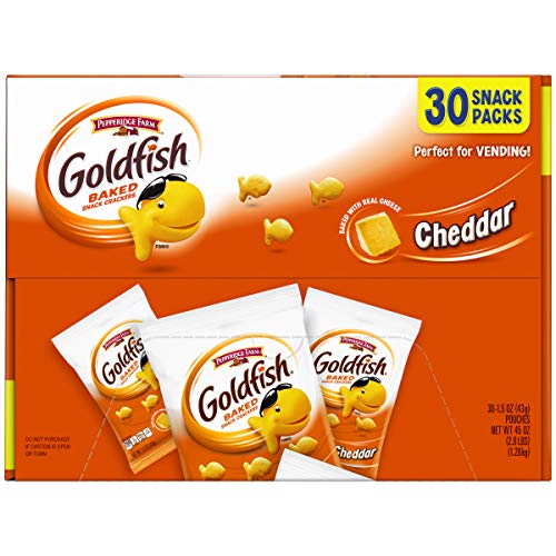 Pepperidge Farm Goldfish Cheddar Crackers, 45 Oz. Multi-Pack Box