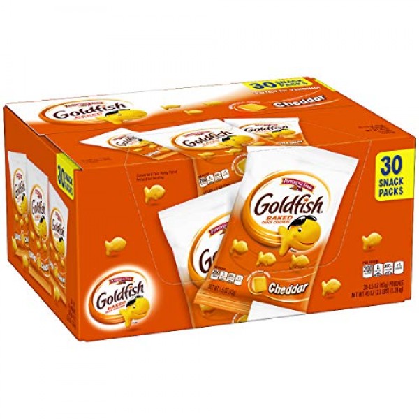 Pepperidge Farm Goldfish Cheddar Crackers, 45 oz. Multi-pack Box...