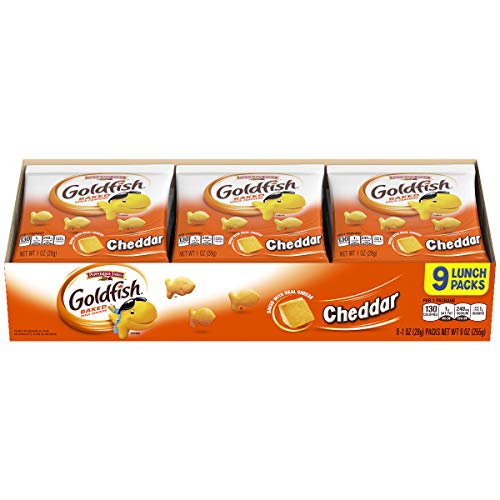 Pepperidge Farm Goldfish Cheddar Crackers, 9 Oz. Multi-Pack Tray