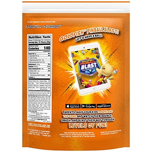 Pepperidge Farm Goldfish Flavor Blasted Xtra Cheddar Snack Crack...