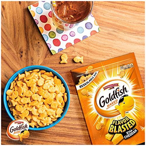 Pepperidge Farm Goldfish Flavor Blasted Xtra Cheddar Snack Crack...