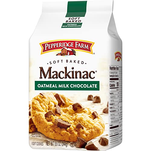 Pepperidge Farm Mackinac Soft Baked Oatmeal Milk Chocolate Cooki...