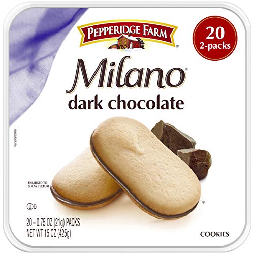 Pepperidge Farm Milano Dark Chocolate Cookies, 15 Ounce Multipac