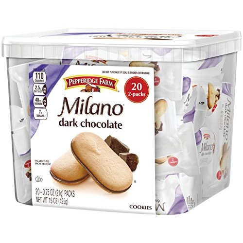 Pepperidge Farm Milano Dark Chocolate Cookies, 15 Ounce Multipac