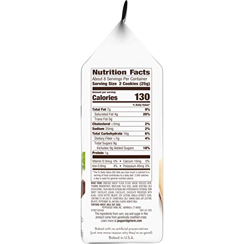 Pepperidge Farm Milano Mint Chocolate Cookies, 7 Ounce Bag