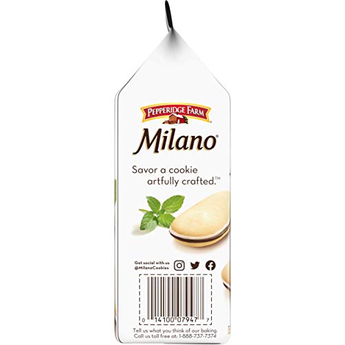 Pepperidge Farm Milano Mint Chocolate Cookies, 7 Ounce Bag