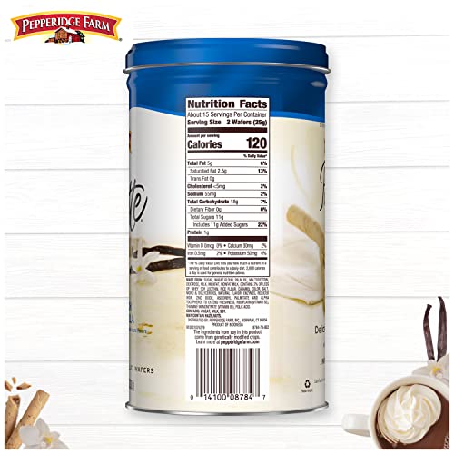 Pepperidge Farm Pirouette Cookies, French Vanilla Flavored Crème...