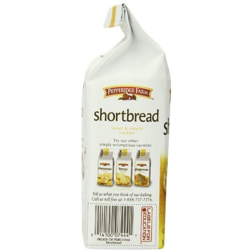Pepperidge Farm Shortbread Homestyle Cookies, 5.5-Ounce Pack Of 4 Pepperidge Farm Shortbread Homestyle Cookies, 5.5-Ounce Pack Of 4