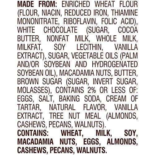 Pepperidge Farm Tahoe Crispy White Chocolate Macadamia Cookies,