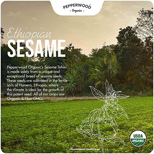 Organic Ethiopian Sesame Tahini Paste - Hulled - Stone-Ground, U...