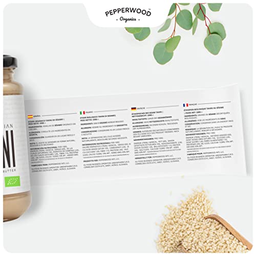 Organic Ethiopian Sesame Tahini Paste - Hulled - Stone-Ground, U...