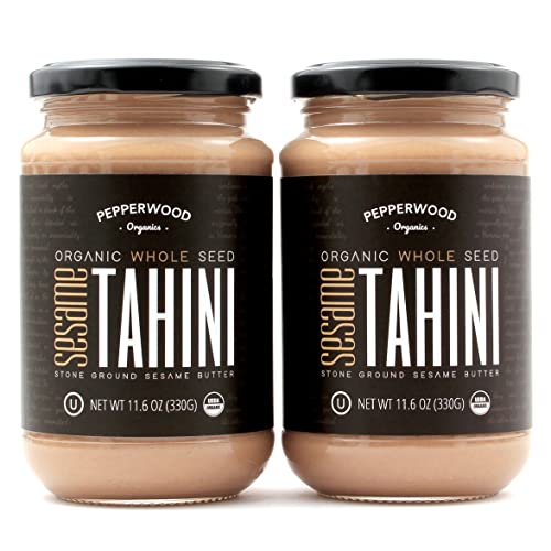 Organic Stone-Ground Whole Sesame Tahini Paste, Unhulled, Unsalt