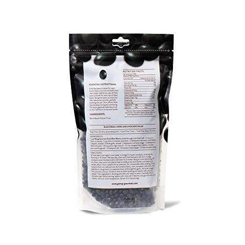 Pereg Black Beans 16 Oz - Resealable Bag Rich In Fiber &Amp; Prote