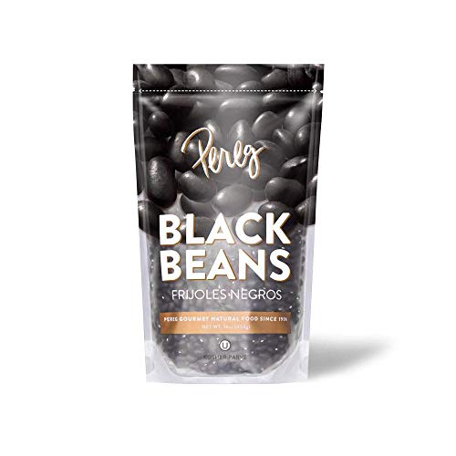 Pereg Black Beans 16 Oz - Resealable Bag Rich In Fiber &Amp; Prote