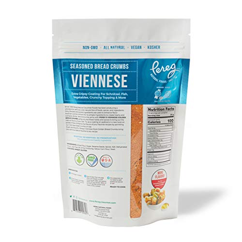 Pereg Bread Crumbs Viennese 12 Oz - Crispy Crunchy Breadcrumbs