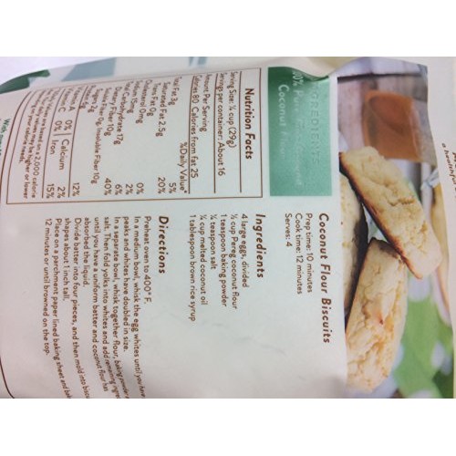 Pereg Coconut Flour 16 Oz - Non Gmo, Vegan, Vegetarian &Amp; Keto
