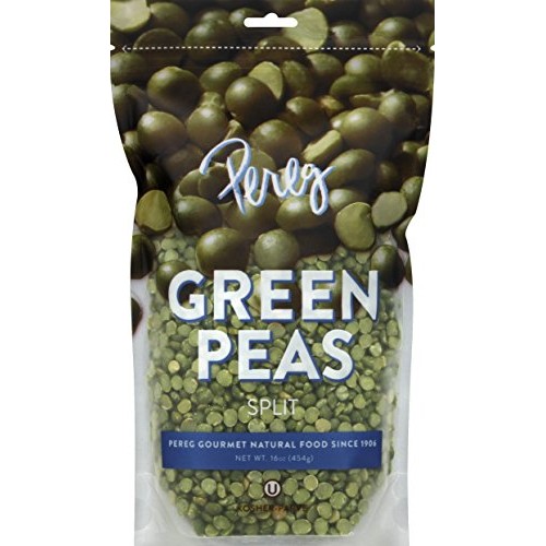 Pereg Green Split Peas 16 Oz - Gluten Free - Dried &Amp; Peeled Ch