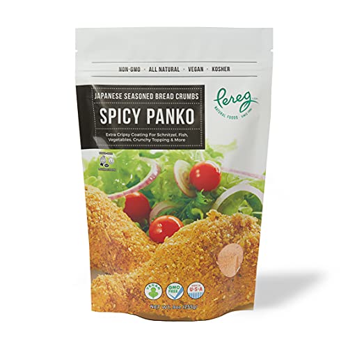 Pereg Spicy Panko Bread Crumbs - 9 Oz - Breadcrumbs With Hot Spi