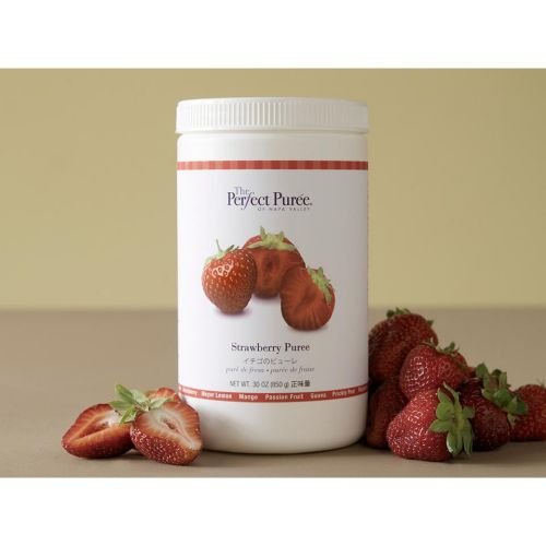 The Perfect Puree Strawberry Puree, 30 Ounce - 6 Per Case.