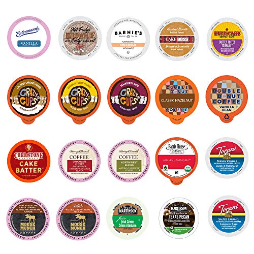 Perfect Samplers 20Count Flavored Coffee Variety Sampler, Single
