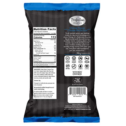 Perfection Snacks Gluten Free Pretzels Classic, 3 Count / 7Oz