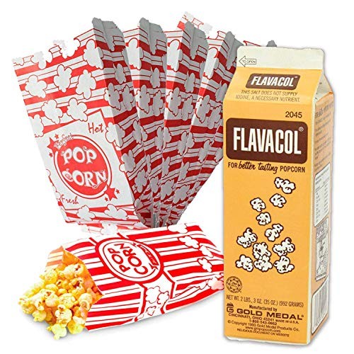 Perfectware Popcorn Bags 125Ct With Popcorn Season Salt 35Oz