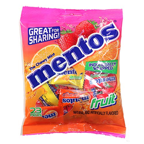 Perfetti 1 Bag Mentos The Chewy Mint Fruit Flavored Candy 23pc...