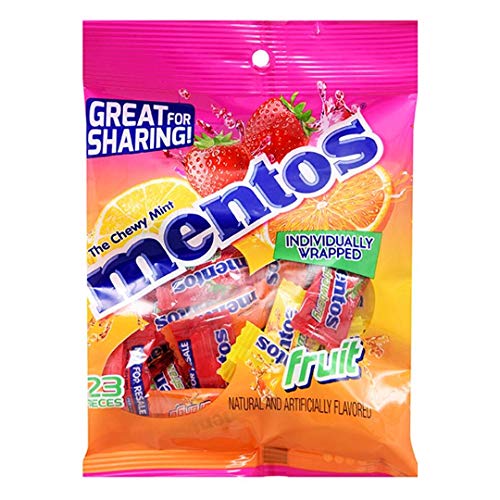 Perfetti 1 Bag Mentos The Chewy Mint Fruit Flavored Candy 23pc...