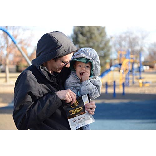 Perky Jerky Tasty Teriyaki Turkey Jerky, 2.2Oz Bag - Low Sodium