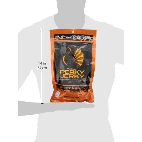 Turkey Perky Jerky 14 Oz. Bag - Sweet &Amp; Snappy Flavor – Tender,