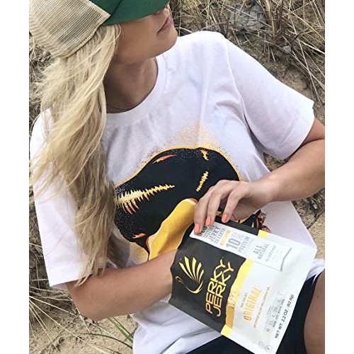 Perky Jerky Original Turkey Jerky, 14Oz - High Protein Snack 10G