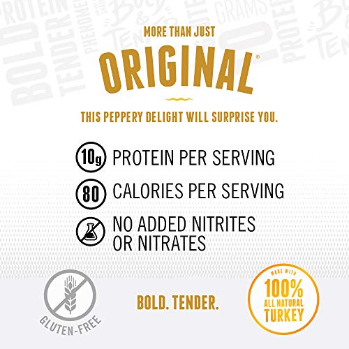 Perky Jerky Original Turkey Jerky, 14Oz - High Protein Snack 10G