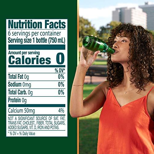 Perrier Carbonated Mineral Water, 25.3 Fl Oz. Glass Bottle 6 Pack